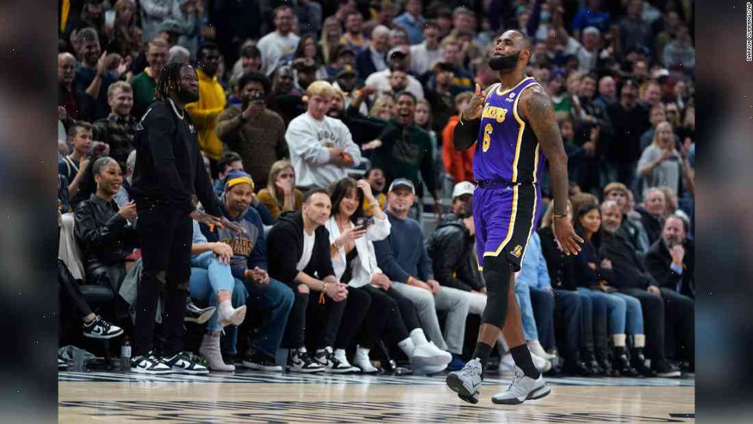 LeBron hits unlikely shot to put Lakers in the finals of overtime for their first win in three weeks